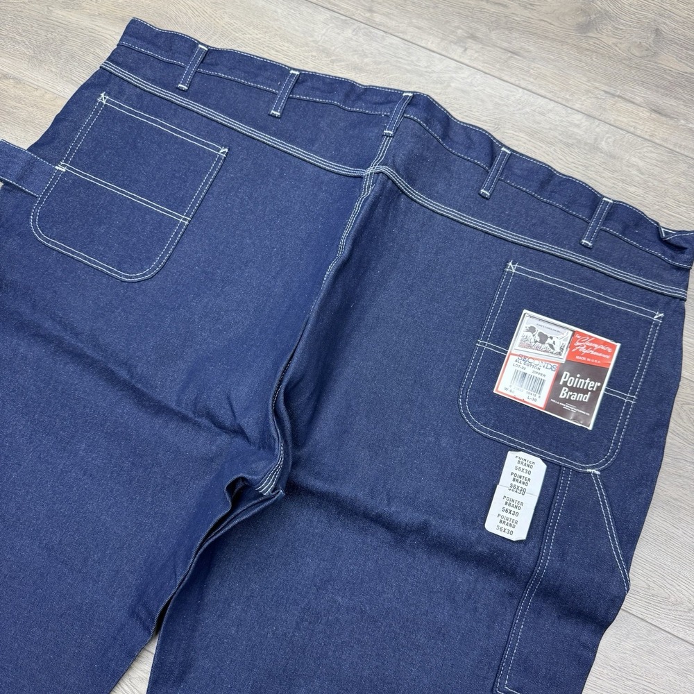 NWI Pointer Brand Blue Denim Jeans Men Sz 56x30 LC King‎ Bristol TN Cotton READ